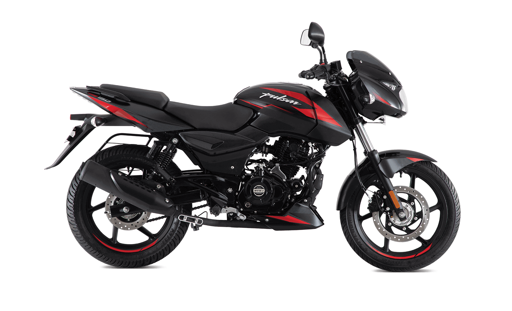 Black and Red Bajaj Pulsar 150cc Twin Disk with ABS Motorcycle